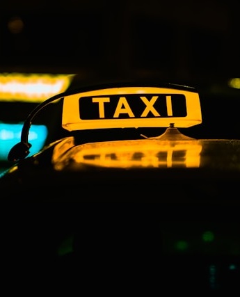 taxi glow sign